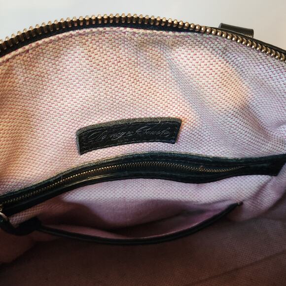 Dooney & Bourke Black Pebble Leather Satchel Bag - Picture 11 of 16